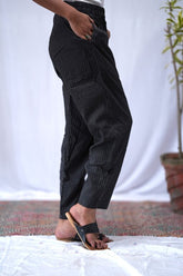 Katha Black Relaxed Pants