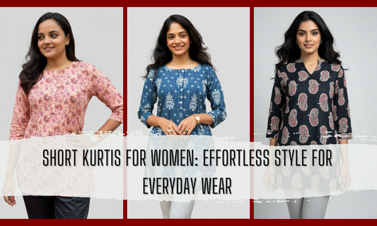 Short kurtis for women offering effortless style and comfort for everyday ethnic wear.