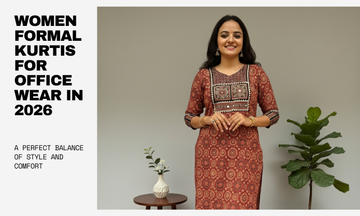 Women wearing formal kurtis designed for office wear, featuring comfortable fits, minimal detailing, and polished everyday ethnic styling