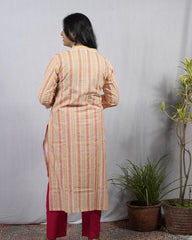 Isha Pink Cotton Coord Set