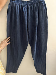 Katha Navy Blue Relaxed Pants