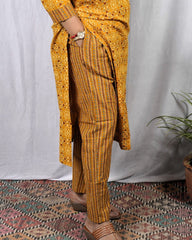 Geet Yellow Cotton Coord Set