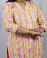 Isha Pink Cotton Coord Set