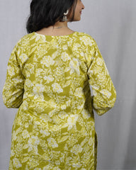 Dhani Green Cotton Coord Set