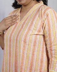 Isha Pink Cotton Coord Set