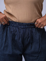 Katha Navy Blue Relaxed Pants