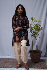 Afghani Beige Cotton Silk Pant