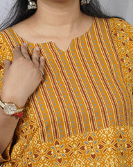 Geet Yellow Cotton Coord Set