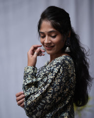 Zara Cotton Black Straight Kurta