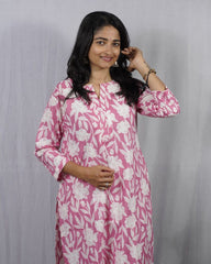 Kaniska Pink Cotton Coord Set