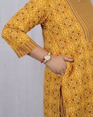Geet Yellow Cotton Coord Set