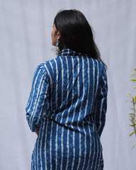 Akira Indigo Cotton Aline Kurta