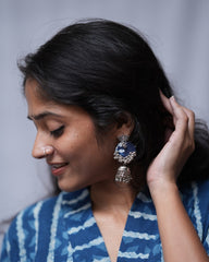 Akira Indigo Cotton Aline Kurta