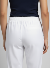 Kesha White Cotton Pant
