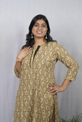 Kaniska Yellow Cotton Coord Set