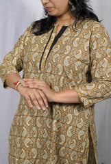 Kaniska Yellow Cotton Coord Set