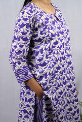 Veda Purple Cotton Coord Set