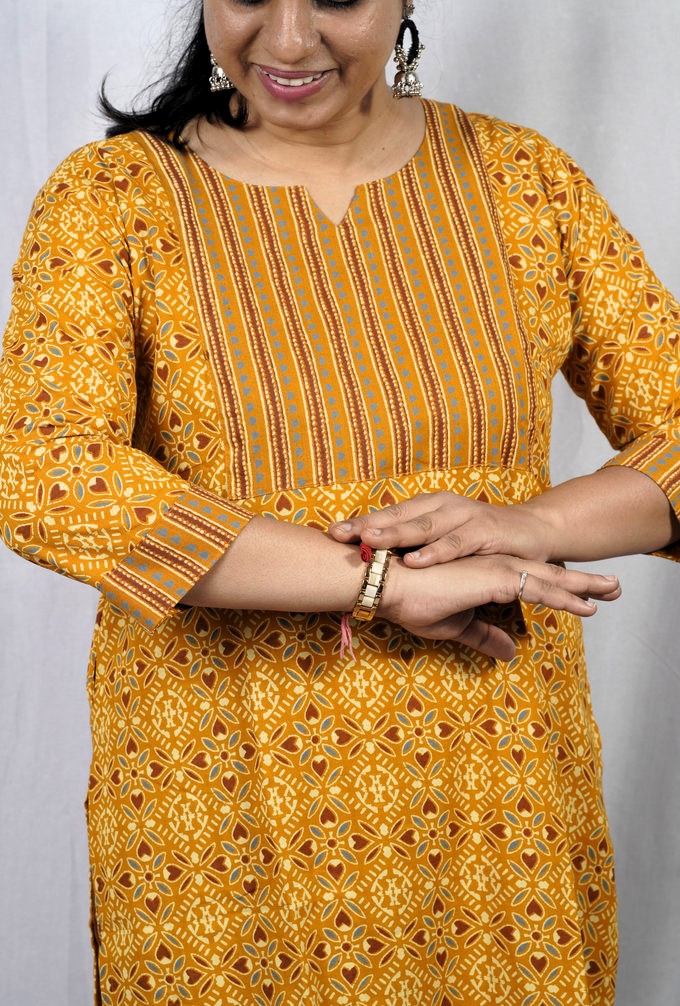 Geet Yellow Cotton Coord Set