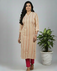 Isha Pink Cotton Coord Set