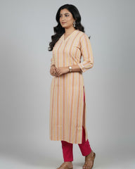 Isha Pink Cotton Coord Set