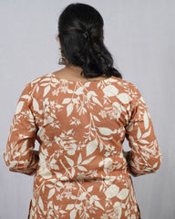 Dhani Brown Cotton Coord Set