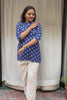 Sakti Blue Cotton Short Top Kurti