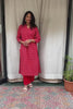 Charvi Red Cotton Coord Set