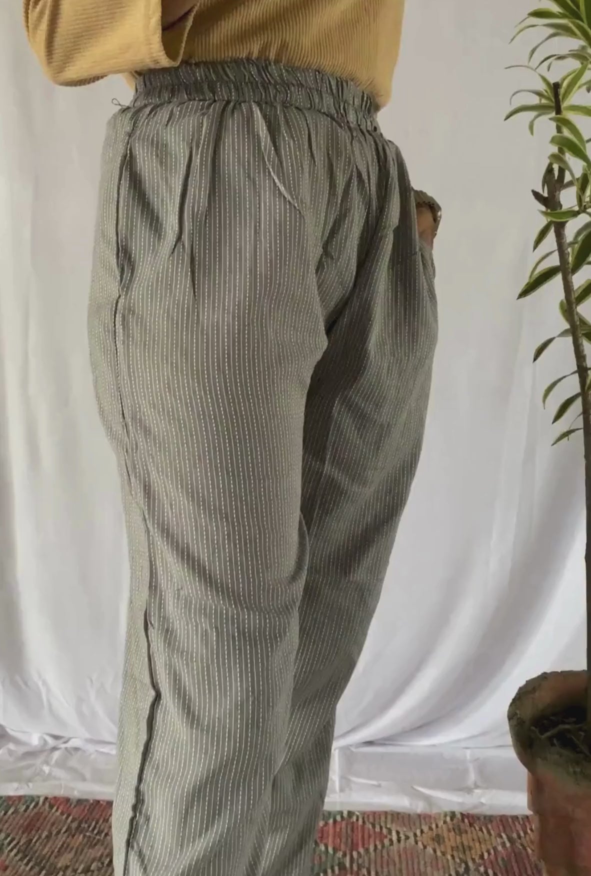 Katha Grey Relaxed Pants