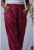 Katha Maroon Relaxed Pants