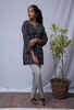 Lakshmi Ajrakh Cotton Blue Straight Short Top Kurti