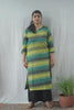 Avika Green Ikkat Cotton Straight Kurta