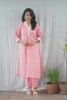 Padma Peach Cotton Coord Set