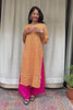 Gayatri Yellow Cotton Straight Kurta
