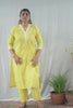 Padma Yellow Cotton Coord Set